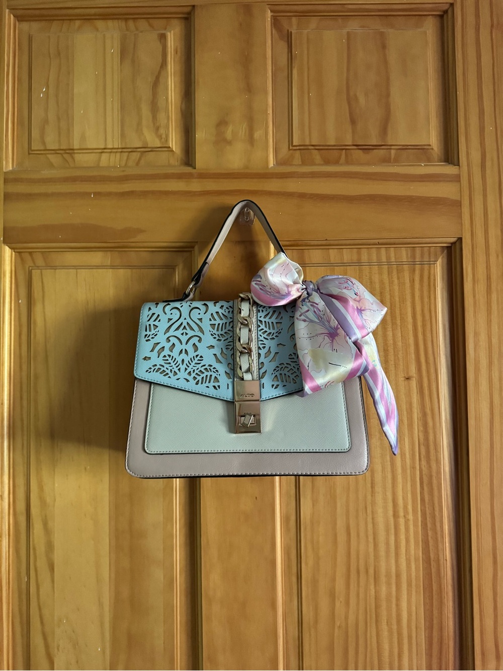 ALDO handbag with scarf